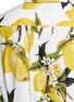 Detail View - Click To Enlarge - - - Lemon print cotton poplin shirt