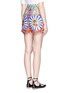 Back View - Click To Enlarge - - - Carretto print poplin shorts