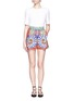 Figure View - Click To Enlarge - - - Carretto print poplin shorts