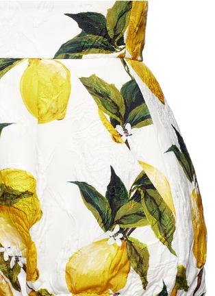 Detail View - Click To Enlarge - - - Lemon print brocade bloomer shorts