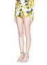 Front View - Click To Enlarge - - - Lemon print brocade bloomer shorts
