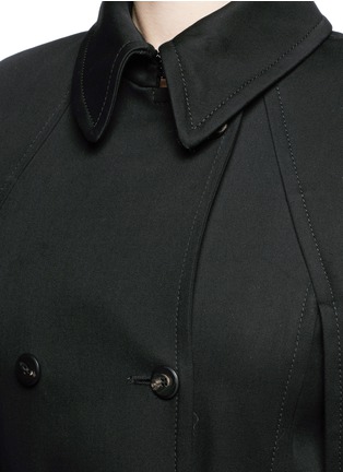 Detail View - Click To Enlarge - BALENCIAGA - Cape back cotton twill trench coat