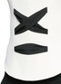 Detail View - Click To Enlarge - BALENCIAGA - Lace-up front crepe tank top
