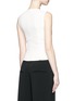 Back View - Click To Enlarge - BALENCIAGA - Lace-up front crepe tank top