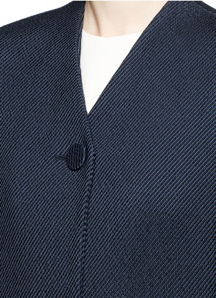 Detail View - Click To Enlarge - BALENCIAGA - Cotton serge cocoon coat