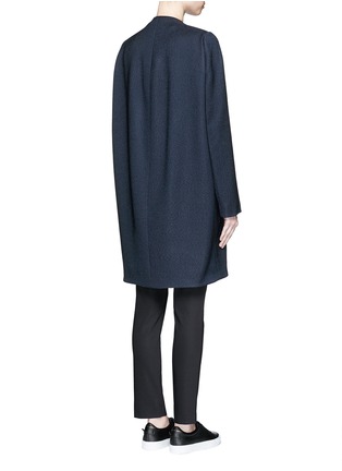 Back View - Click To Enlarge - BALENCIAGA - Cotton serge cocoon coat
