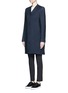Front View - Click To Enlarge - BALENCIAGA - Cotton serge cocoon coat