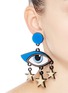 Figure View - Click To Enlarge - YAZBUKEY - 'Bette Davis Eyes' Plexiglas clip earrings