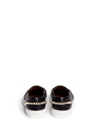 Back View - Click To Enlarge - GIVENCHY - Giant stud leather skate slip-ons