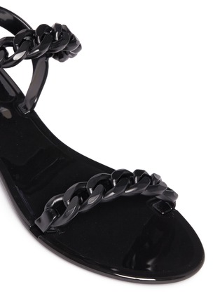 Detail View - Click To Enlarge - GIVENCHY - Curb chain jelly sandals