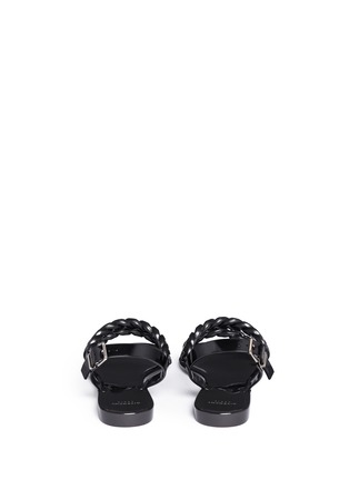 Back View - Click To Enlarge - GIVENCHY - Curb chain jelly sandals