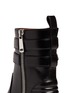 Detail View - Click To Enlarge - GIVENCHY - Double buckle strap leather combat boots