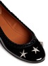 Detail View - Click To Enlarge - GIVENCHY - Star stud whipstitch patent leather ballerina flats