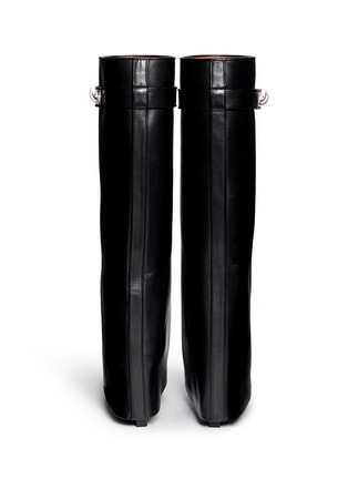Back View - Click To Enlarge - GIVENCHY - Shark tooth lock wedge boots
