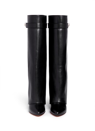 Figure View - Click To Enlarge - GIVENCHY - Shark tooth lock wedge boots
