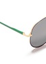 Detail View - Click To Enlarge - SHERIFF & CHERRY - 'G008' multicolour metal aviator sunglasses