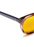 Detail View - Click To Enlarge - SHERIFF & CHERRY - 'G11' crystal polished acetate colourblock sunglasses