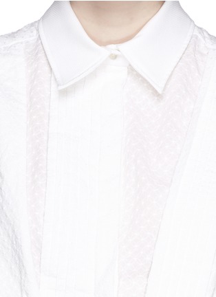 Detail View - Click To Enlarge - ERDEM - 'Daphne' embroidery peplum sleeveless shirt