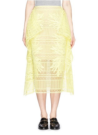 Main View - Click To Enlarge - ERDEM - 'Ama' greenhouse guipure lace skirt
