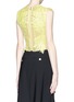 Back View - Click To Enlarge - ERDEM - 'Caissa' guipure lace cropped top