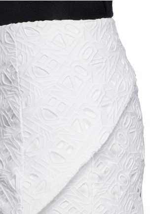 Detail View - Click To Enlarge - KENZO - 'Flying' logo cutwork embroidery skort