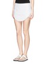 Front View - Click To Enlarge - KENZO - 'Flying' logo cutwork embroidery skort