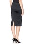 Back View - Click To Enlarge - ST. JOHN - Structured satin pencil skirt