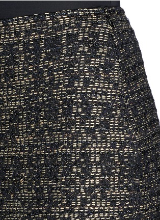 Detail View - Click To Enlarge - ST. JOHN - Metallic tweed knit pencil skirt
