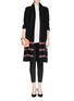 Figure View - Click To Enlarge - ST. JOHN - Bistretch scuba jersey cropped pants
