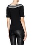 Back View - Click To Enlarge - ST. JOHN - Scoop neckline stretch jersey T-shirt