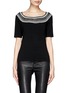 Main View - Click To Enlarge - ST. JOHN - Scoop neckline stretch jersey T-shirt