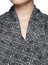 Detail View - Click To Enlarge - ST. JOHN - Graphic plaid print wrap top