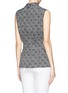 Back View - Click To Enlarge - ST. JOHN - Graphic plaid print wrap top