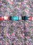 Detail View - Click To Enlarge - MSGM - Floral print drop-waist mesh dress
