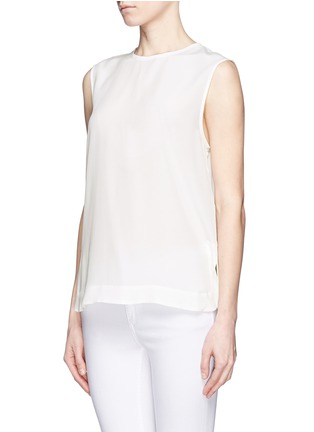 Front View - Click To Enlarge - EQUIPMENT - Keyhole back silk top