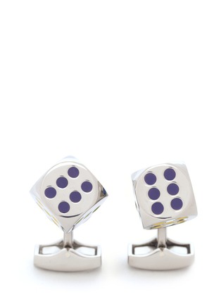 Main View - Click To Enlarge - TATEOSSIAN - Real dice cufflinks