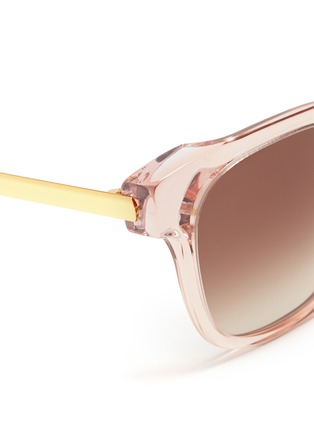 Detail View - Click To Enlarge - THIERRY LASRY - 'Rapsody' clear square-frame sunglasses