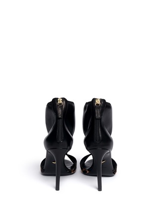 Back View - Click To Enlarge - DIANE VON FURSTENBERG SHOES - 'Uffie' leopard print calf hair sandal boots
