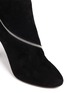 Detail View - Click To Enlarge - ALAÏA - Spiral zip suede boots