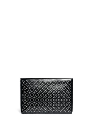 Main View - Click To Enlarge - ALAÏA - Arabesque stud leather flat pouch