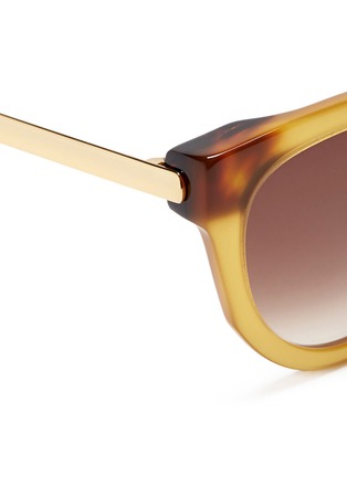 Detail View - Click To Enlarge - THIERRY LASRY - Lively metal temple plastic sunglasses