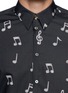 Detail View - Click To Enlarge - PAUL SMITH - Music note print cotton poplin shirt