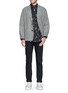 Figure View - Click To Enlarge - PAUL SMITH - Music note print cotton poplin shirt