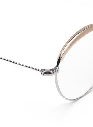Detail View - Click To Enlarge - STEPHANE + CHRISTIAN - 'Milli 04' acetate browline metal wire optical glasses