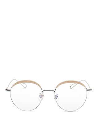 Main View - Click To Enlarge - STEPHANE + CHRISTIAN - 'Milli 04' acetate browline metal wire optical glasses