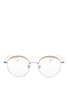 Main View - Click To Enlarge - STEPHANE + CHRISTIAN - 'Milli 04' acetate browline metal wire optical glasses