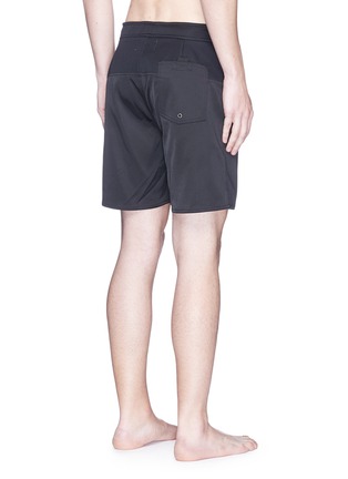 Back View - Click To Enlarge - INSTED WE SMILE - 'Neo' neoprene panel surf shorts