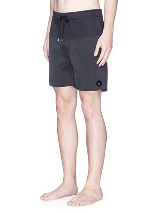 Figure View - Click To Enlarge - INSTED WE SMILE - 'Neo' neoprene panel surf shorts