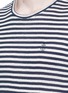 Detail View - Click To Enlarge - INSTED WE SMILE - 'Spear' stripe linen-cotton T-shirt