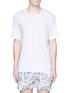 Main View - Click To Enlarge - INSTED WE SMILE - Anchor embroidered linen T-shirt